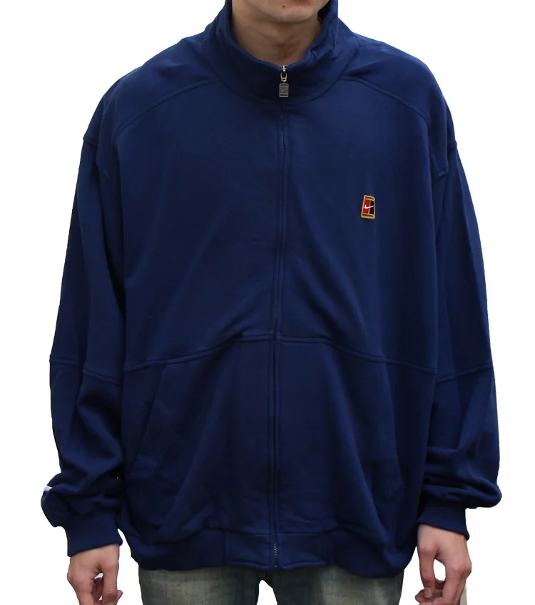 Vintage Nike Challenge Court Navy Sweat Jacket (Size M) — RootsBK